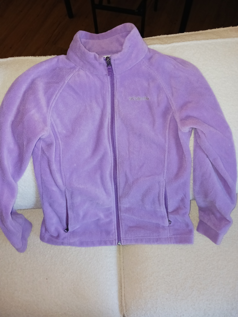 Columbia Lavender Full-Zip Fleece Jacket